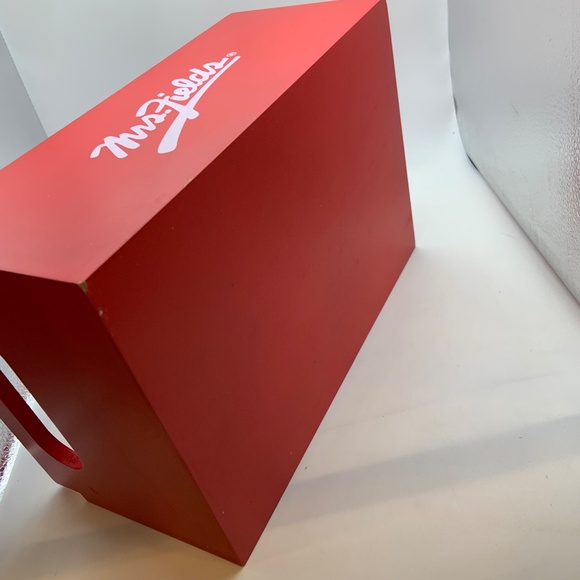 Vintage Mrs. Fields Wooden Logo Box Retro 11" Crate Red/White - Picture 12 of 16